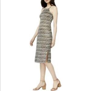 Bar III Marled Knit Dress Dusty Olive S